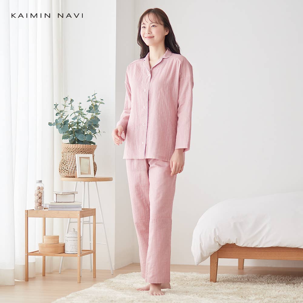 調温素材 使用 パジャマ 長袖長パンツ【送料無料】【SALE】
